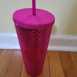 Starbucks pink studded cup 24oz